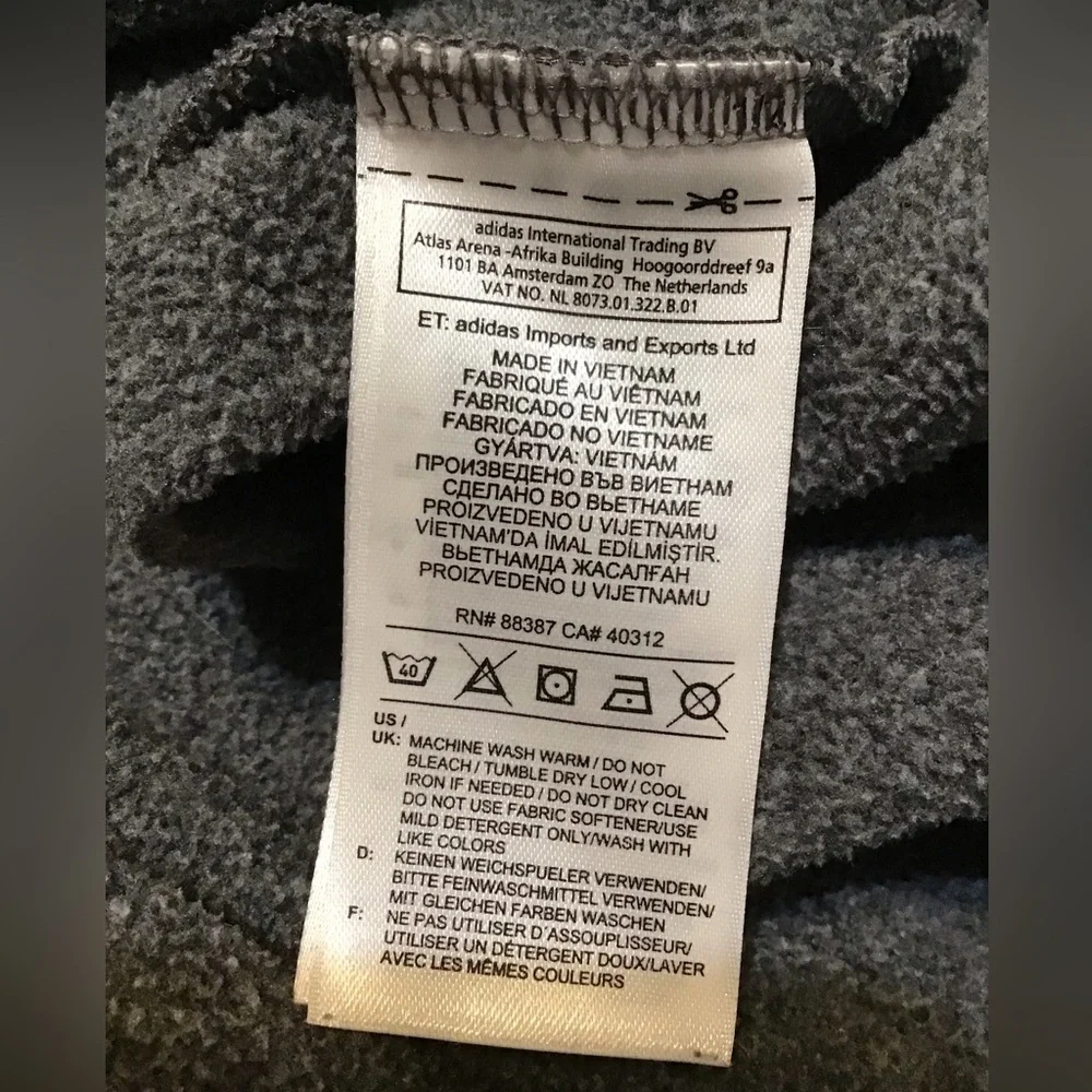 Adidas Women's Gray Hoodie Top - Picture 10 of 10